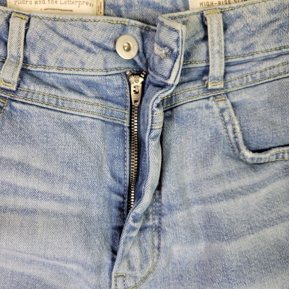 Anthro Pilcro and the letterpress High-Rise Slim Ripped Jeans Women's Size 31 - Picture 3 of 13